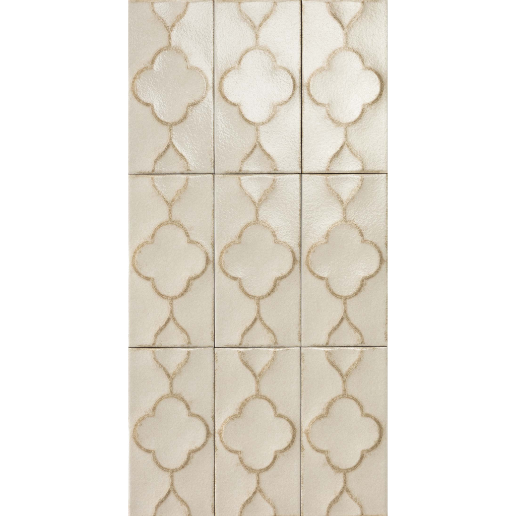 Taggerty Tussock Trellis Gloss 125x250, tiles laid together