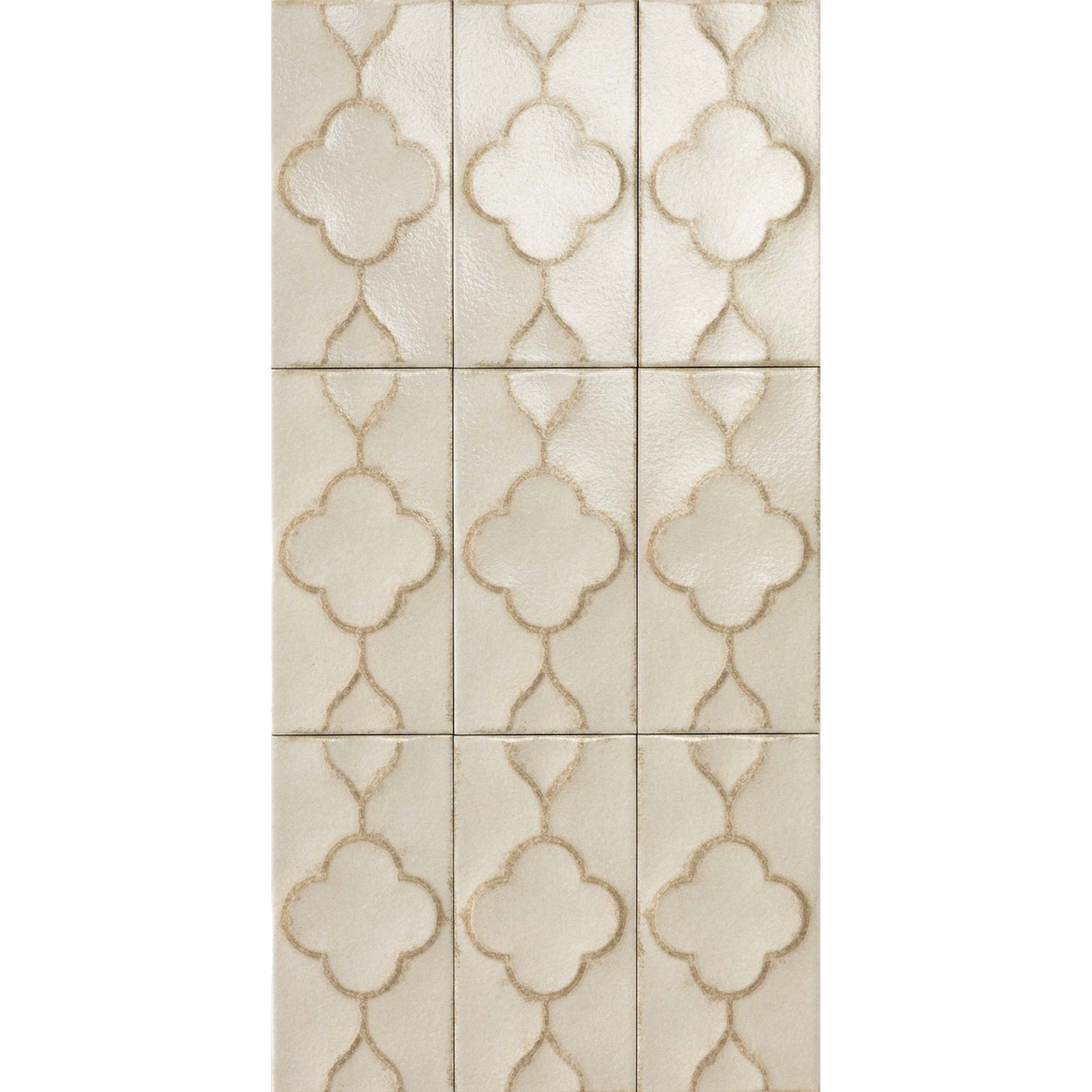 Taggerty Tussock Trellis Gloss 125x250, tiles laid together