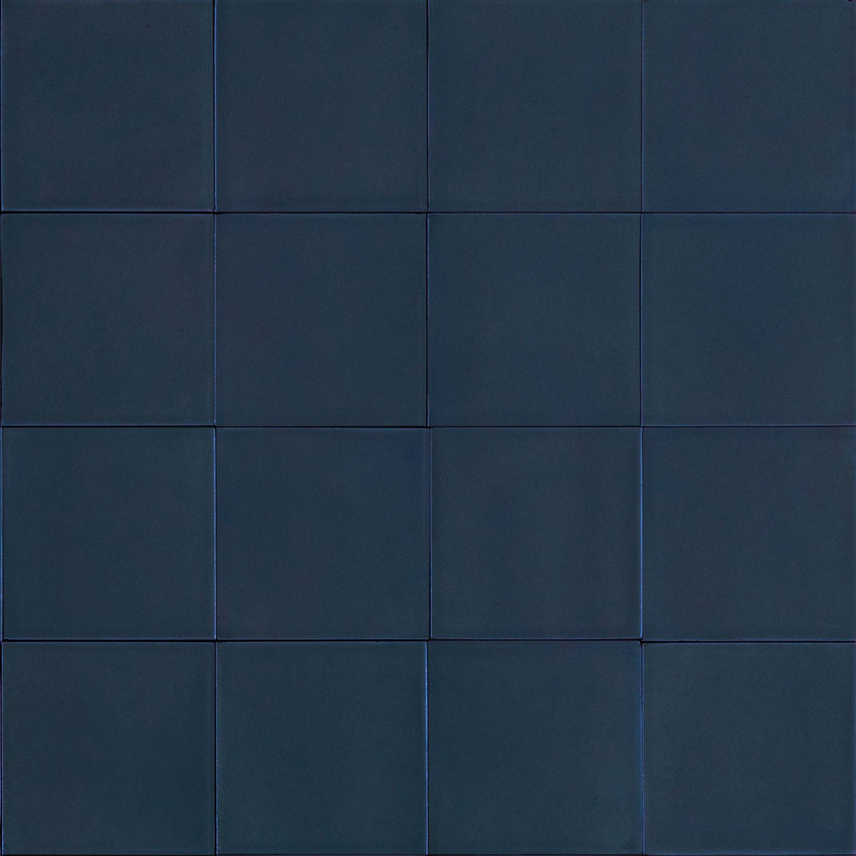 Tarwin Dusk Blue Matt 100x100, tiles laid together