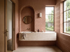 Tarwin Ochre 3D Matt 50x150 tiles in a powder