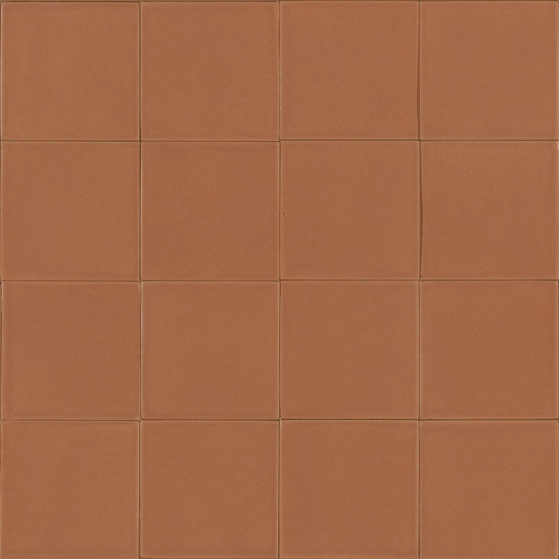 Tarwin Ochre Matt 100x100, tiles laid together