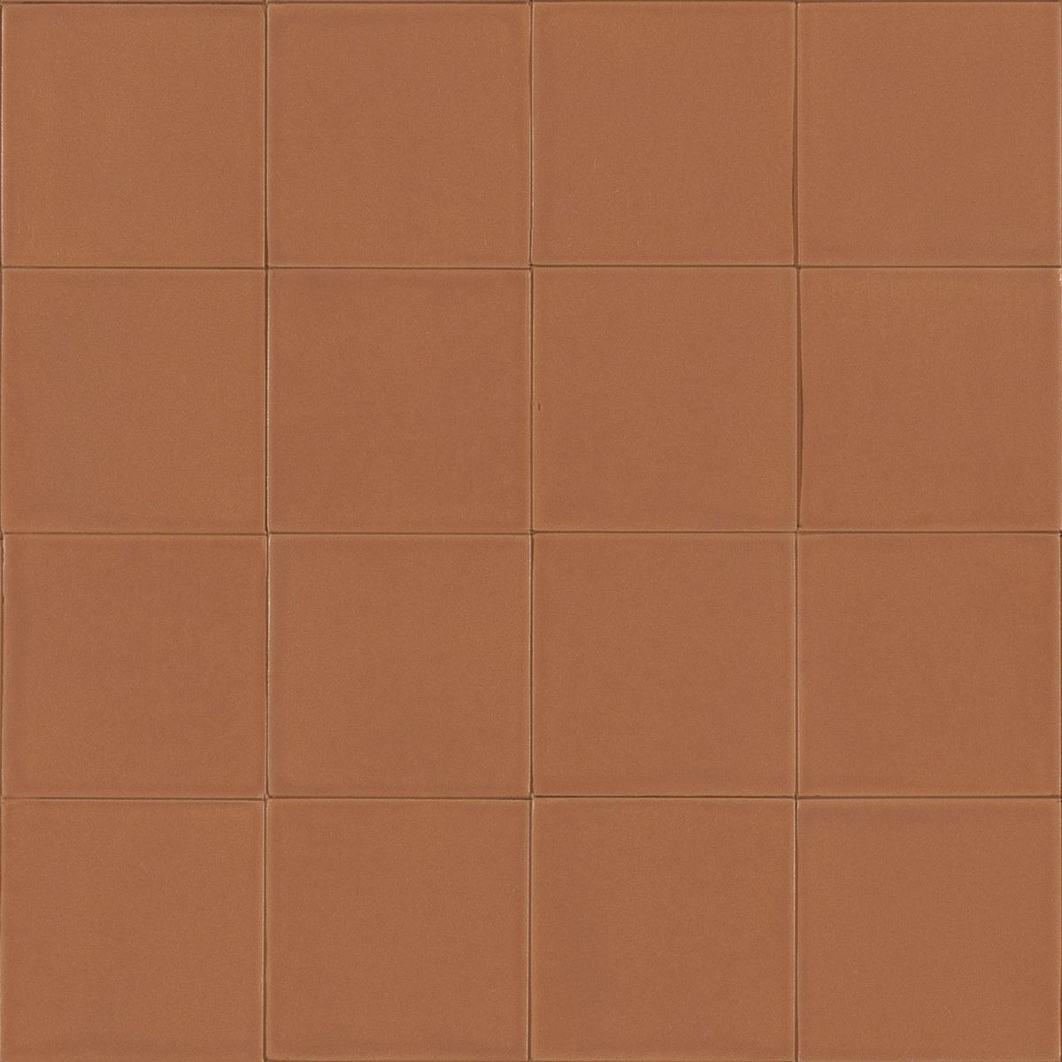 Tarwin Ochre Matt 100x100, tiles laid together