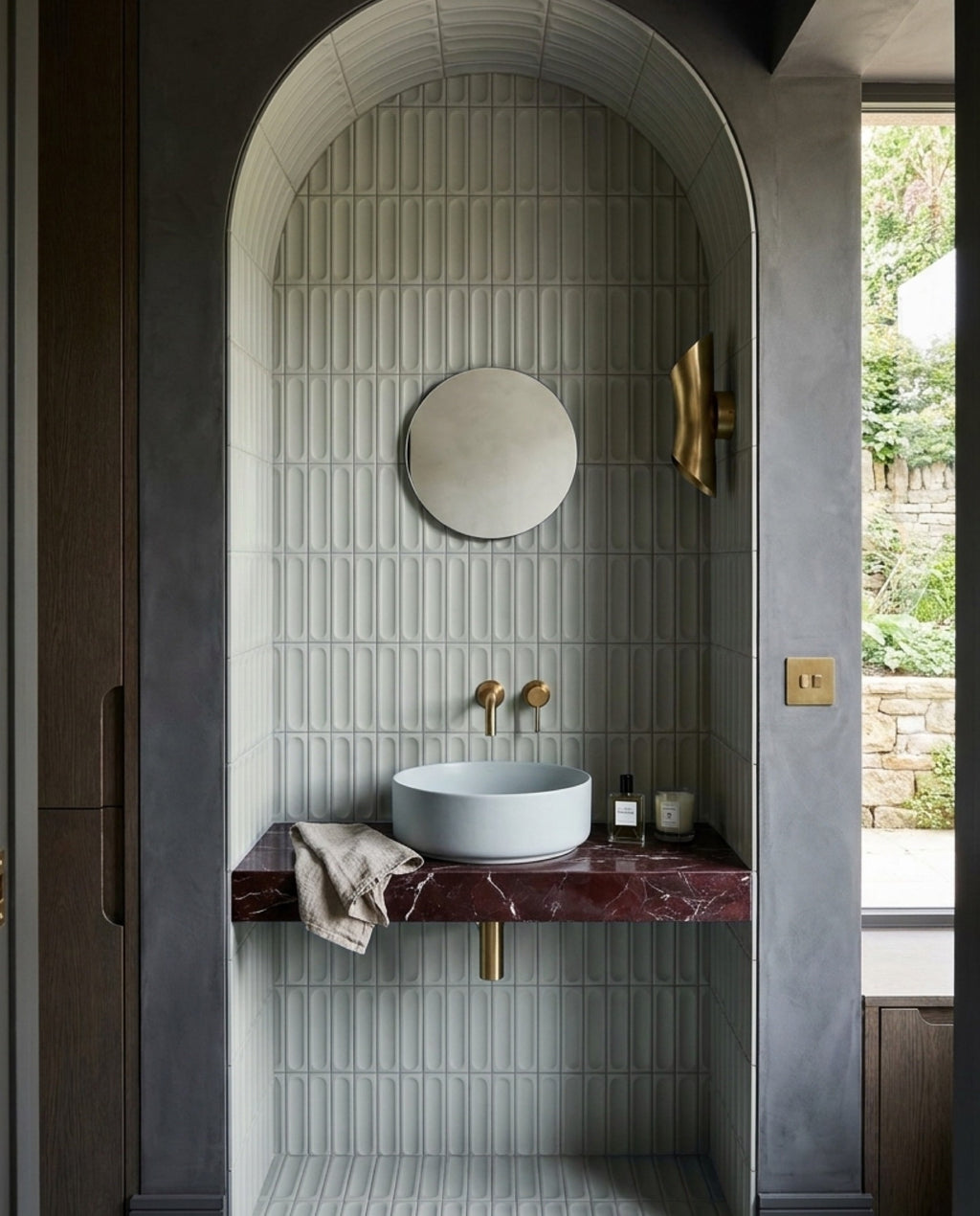 Tarwin Overcast 3D Matt 50x150 tiles in a powder