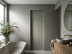 Tarwin Overcast Matt 100x100 tiles in a room