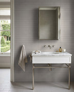 Tarwin Pebble Matt 50x150 tiles in a room