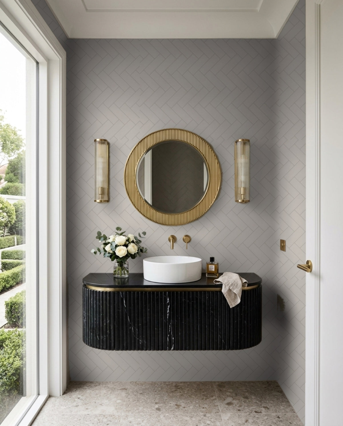 Tarwin Pebble Matt 50x150 tiles in a powder