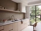 Tarwin Stringybark Matt 50x150 tiles in a kitchen