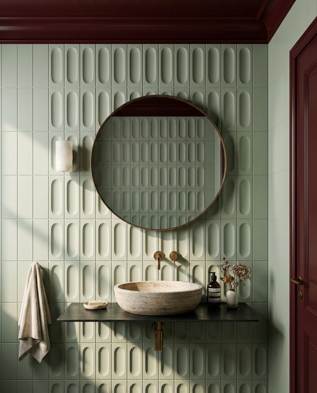 Tarwin Thunder 3D Matt 50x150 tiles in a powder