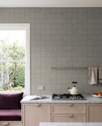 Tarwin Thunder Matt 100x100 tiles in a kitchen