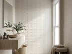 Tarwin Whitecap 3D Matt 50x150 tiles in a room