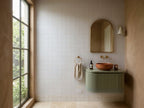 Tarwin Whitecap Matt 100x100 tiles in a powder