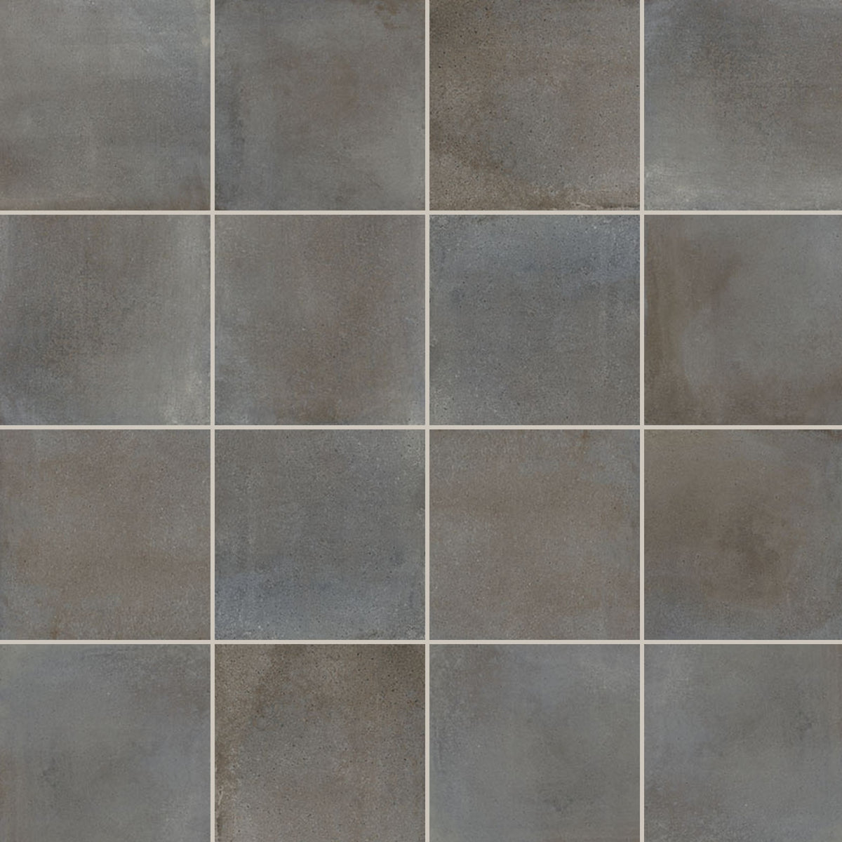 Terracotta Light Concrete Matt 100x100, true-scale swatch: 400 x 400 mm of wall at real size
