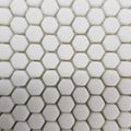 Tini Hexagon White Glass Matt 60x100 Mosaic, tiles laid together