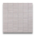 Tomo Chiffon White Satin 9.5x47 Finger Mosaic, tiles laid together