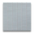 Tomo Powder Blue Satin 9.5x47 Finger Mosaic, tiles laid together