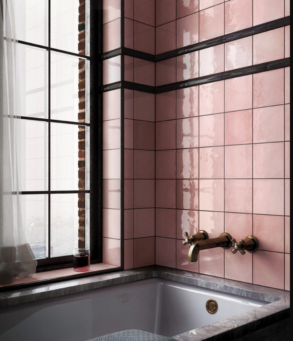 Town Pink Salt Gloss 132x132 tiles