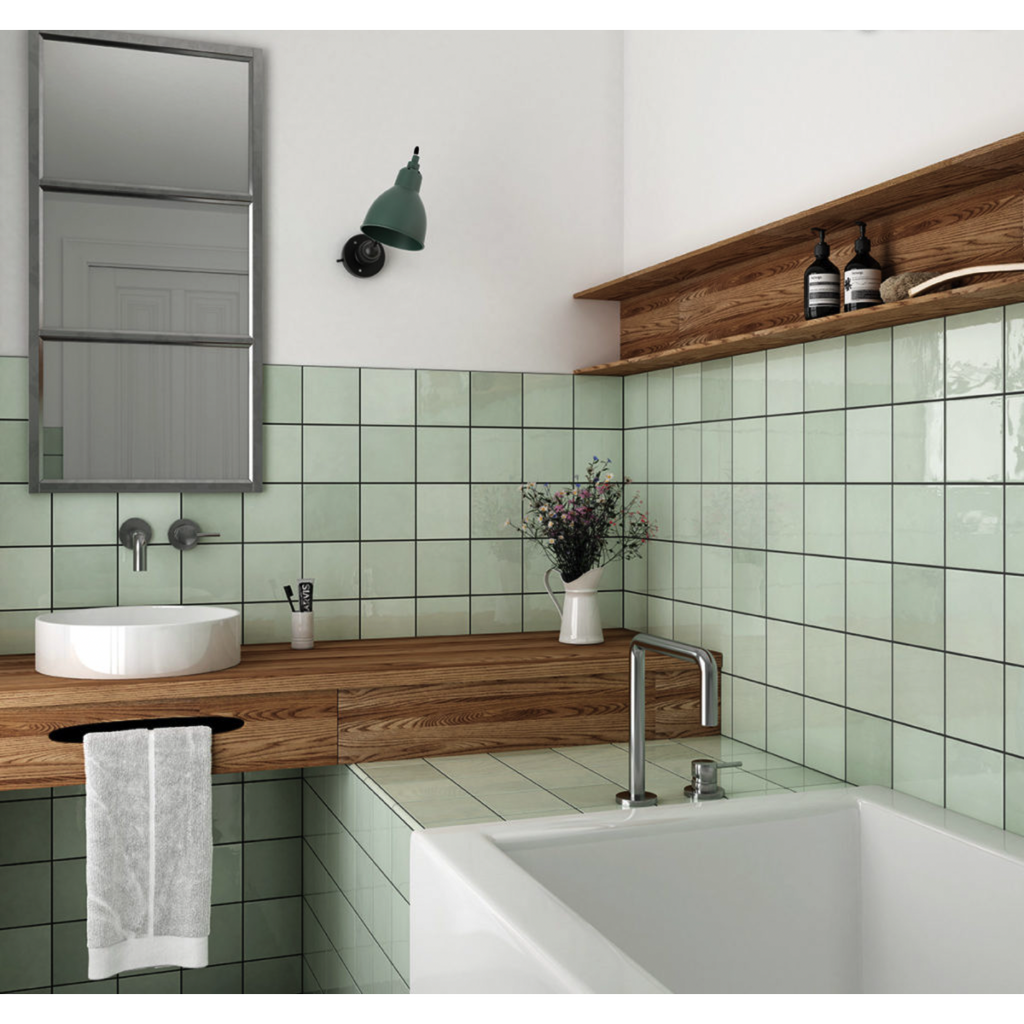 Town Seagrass Gloss 132x132 tiles