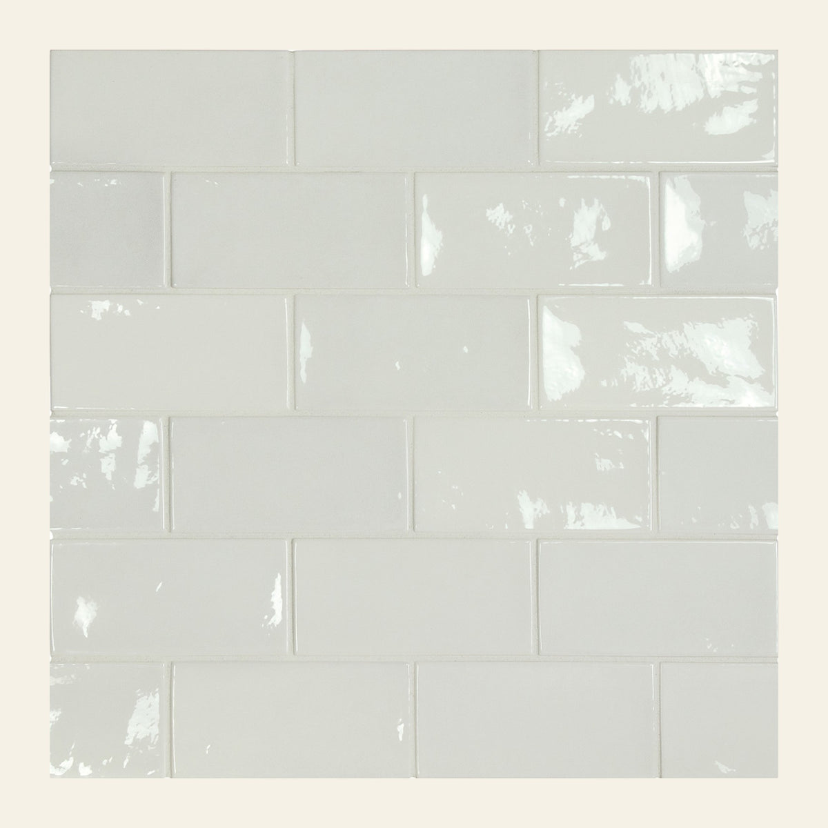Town White Gloss 65x200, tiles laid together