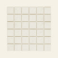 Unglazed White Speckle Matt 48x48 Mosaic, true-scale swatch: 400 x 400 mm of wall at real size