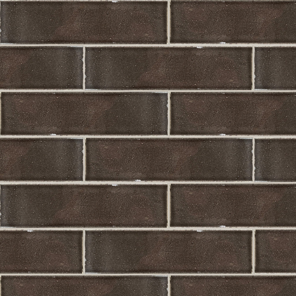 Wabisabi Porcelain Charcoal Glazed 60x227, true-scale swatch: 400 x 400 mm of wall at real size