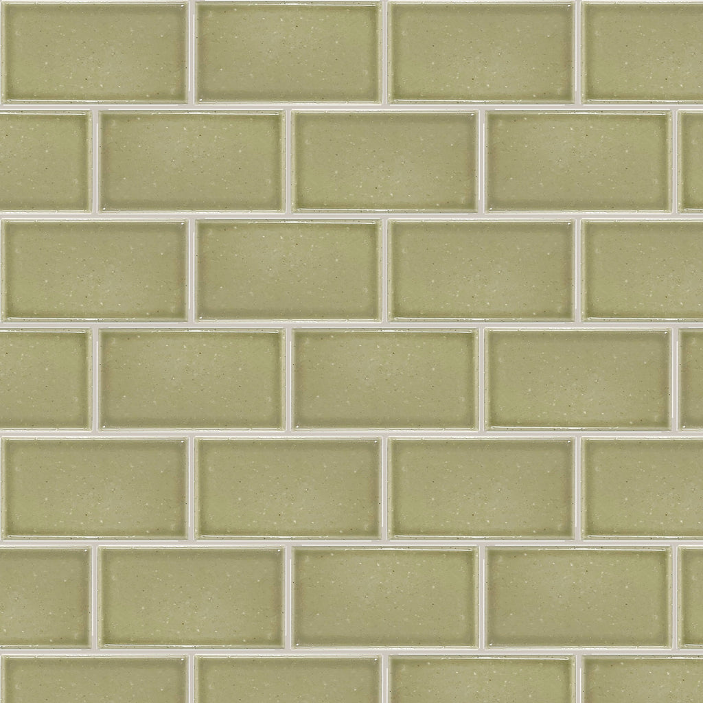Wabisabi Porcelain Mint Glazed 60x108, true-scale swatch: 400 x 400 mm of wall at real size