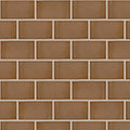 Wabisabi Porcelain Rust Glazed 60x108, true-scale swatch: 400 x 400 mm of wall at real size