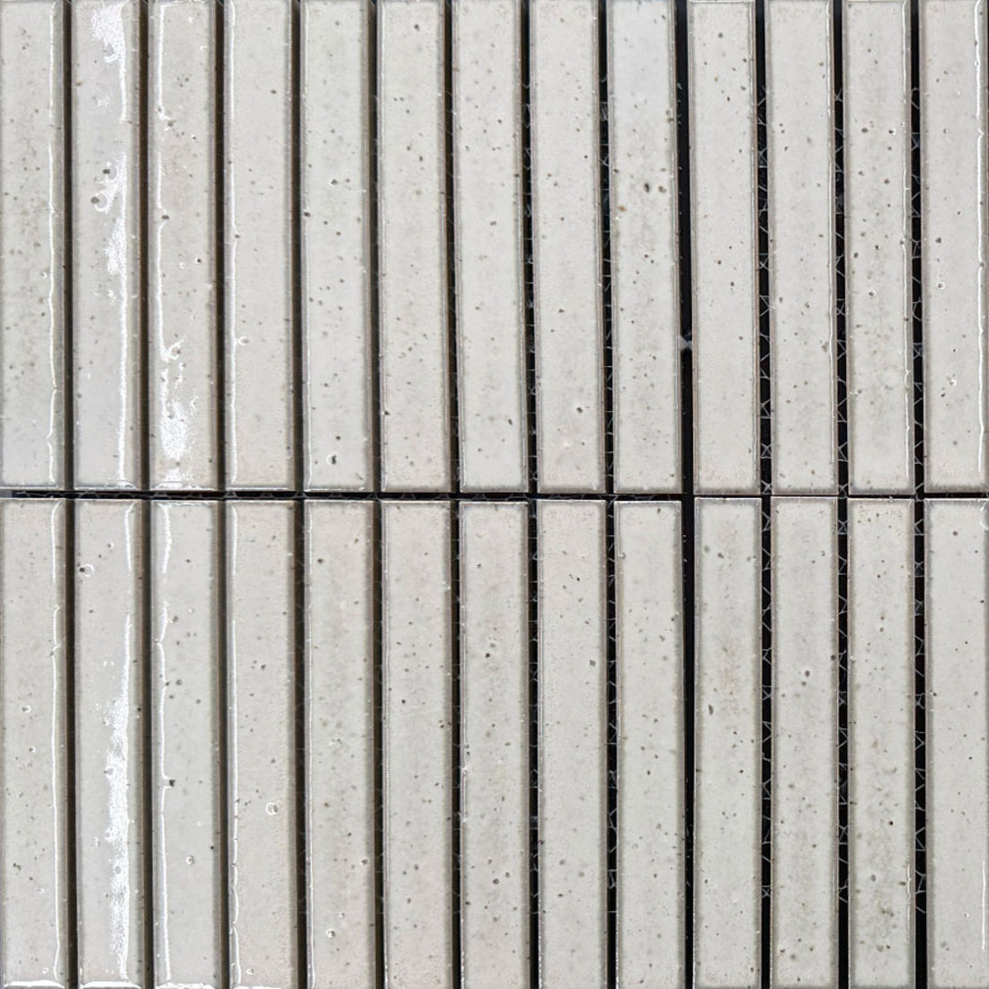 Walhalla Chalk Finger Mosaic Gloss 20x145, tiles laid together