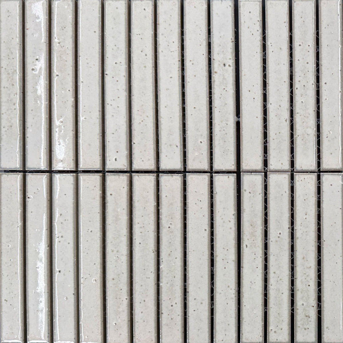 Walhalla Chalk Finger Mosaic Gloss 20x145, tiles laid together