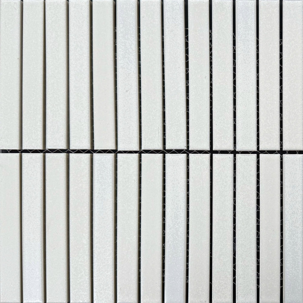 Walhalla Salt Finger Mosaic Satin 20x145, tiles laid together