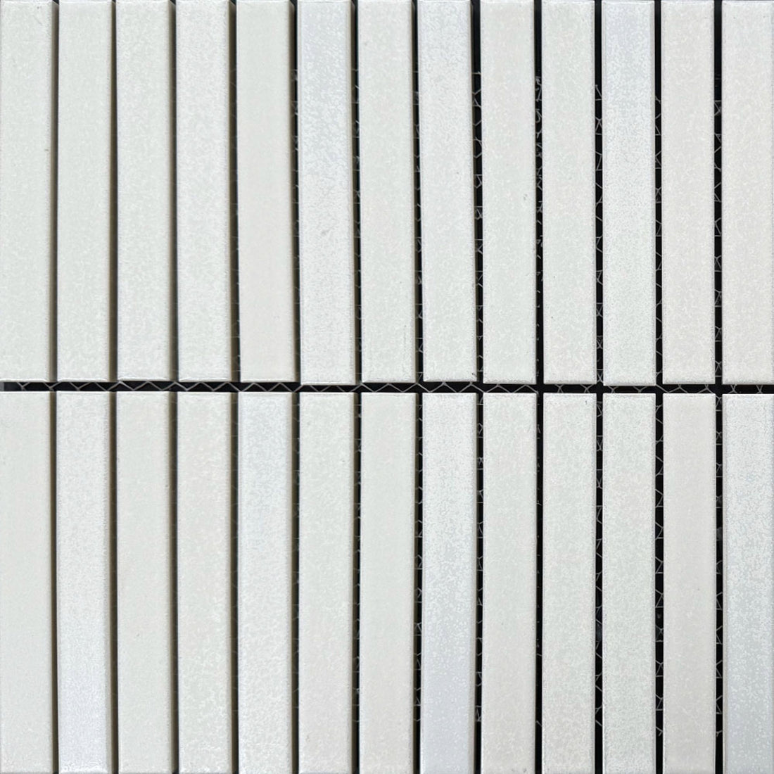 Walhalla Salt Finger Mosaic Satin 20x145, tiles laid together