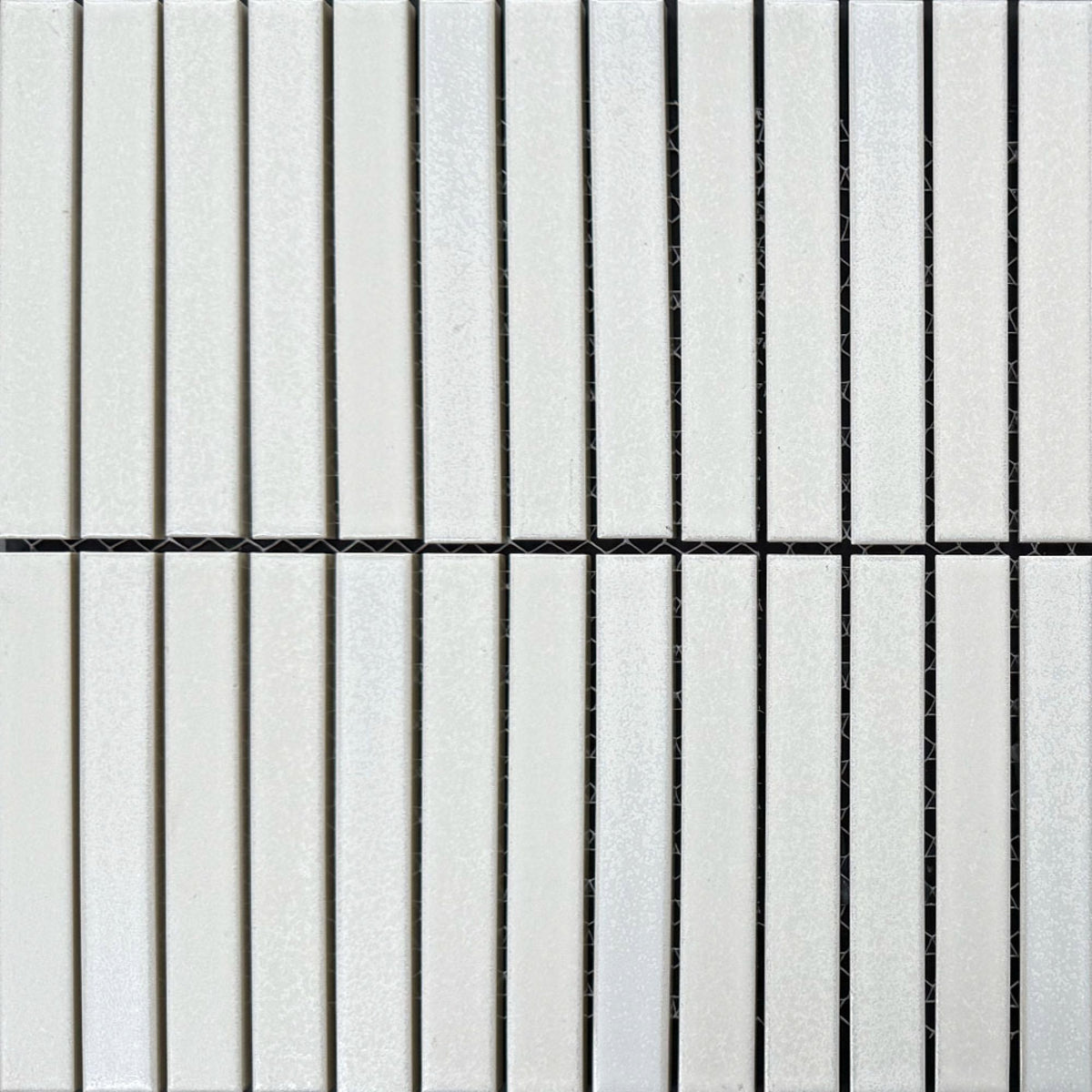 Walhalla Salt Finger Mosaic Satin 20x145, tiles laid together