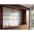Waratah Whitecap Bevelled Cushion Edge Gloss 75x150 tiles in a bar