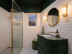 Waratah Whitecap Bevelled Cushion Edge Matt 75x150 tiles in a room
