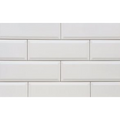 Waratah Whitecap Bevelled Matt 100x300, tiles laid together