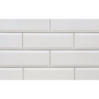 Waratah Whitecap Bevelled Matt 100x300, tiles laid together
