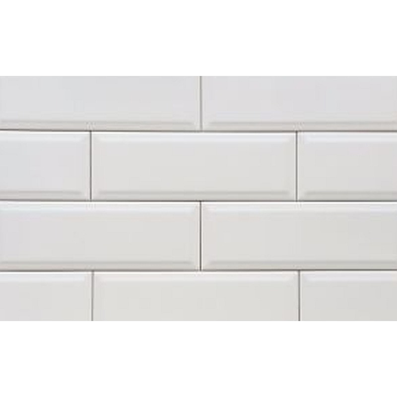 Waratah Whitecap Bevelled Matt 100x300, tiles laid together