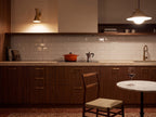 Waratah Whitecap Cushion Edge Gloss 75x150 tiles in a room