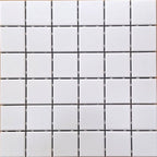 Waratah Whitecap Mosaic Matt 48x48, tiles laid together