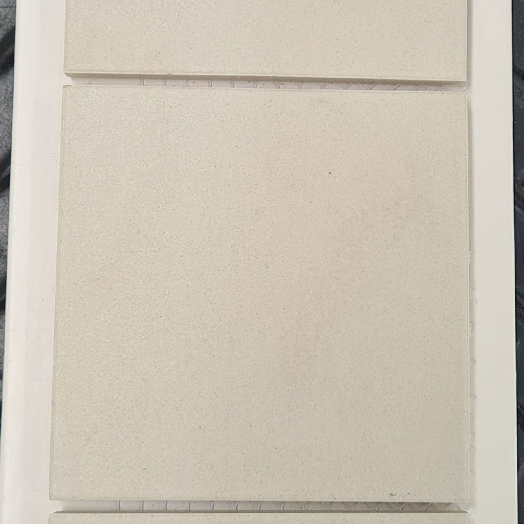 White Full Body Porcelain Matt 98x98 Mosaic, tiles laid together