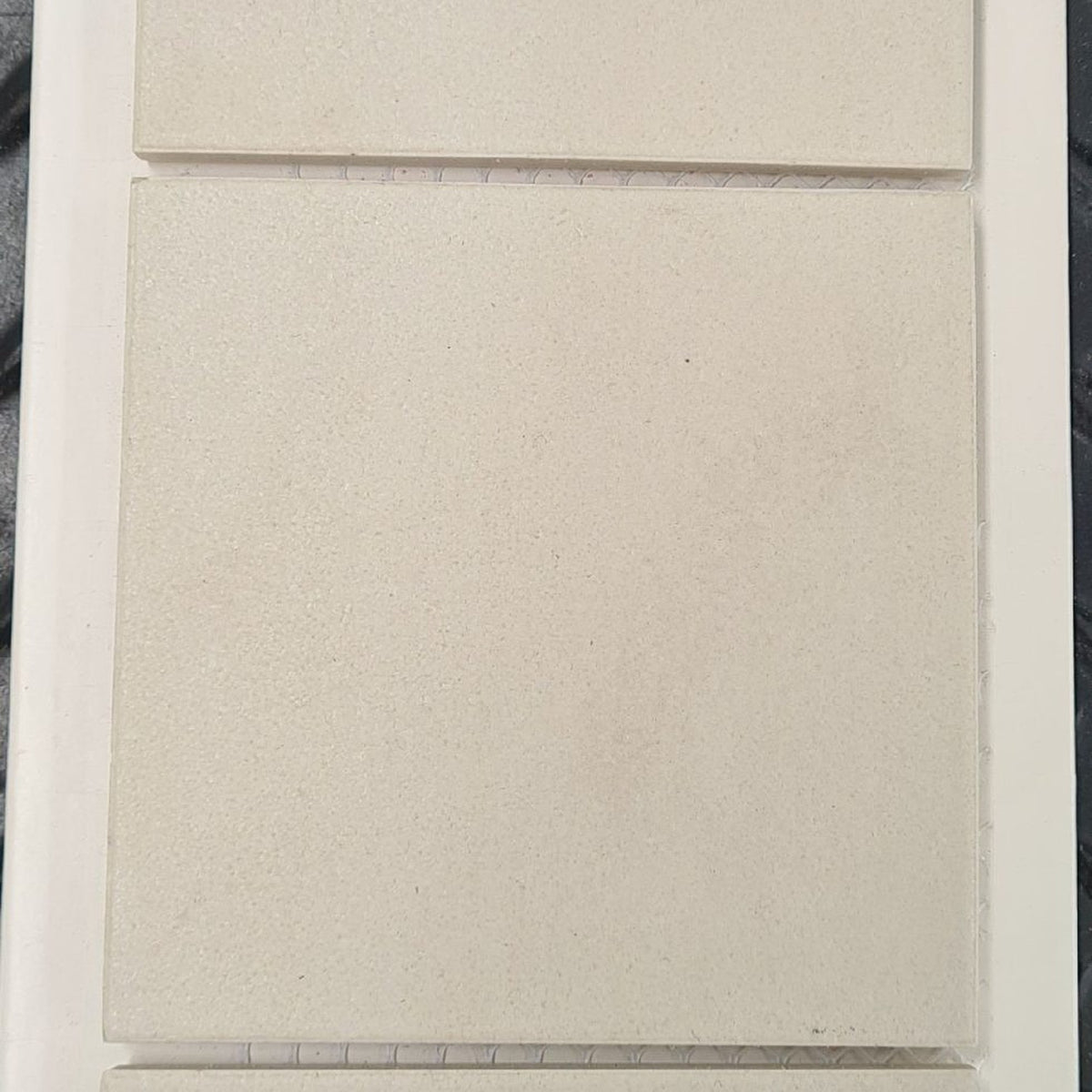 White Full Body Porcelain Matt 98x98 Mosaic, tiles laid together