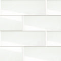 White Gloss 100x300, true-scale swatch: 400 x 400 mm of wall at real size