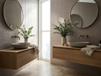 Wollemi Dawn Concave Finger Mosaic Matt 20x145 tiles in a room
