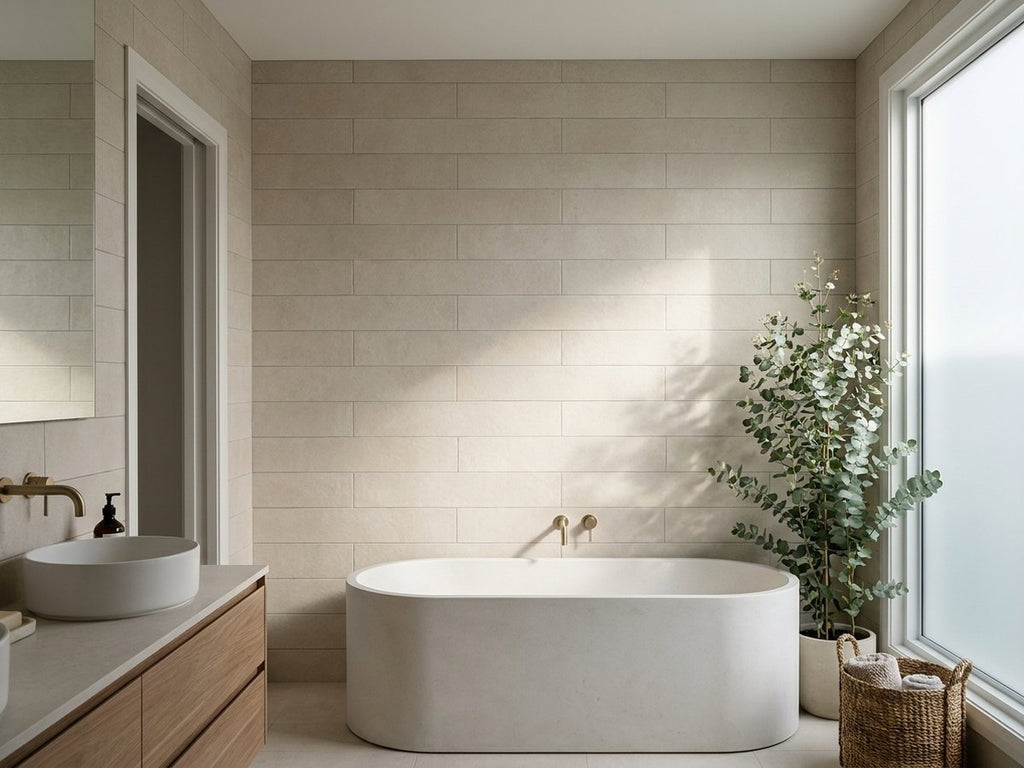 Blocchi Natural Matt 60x246 tiles in a room