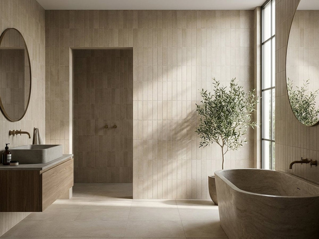 Artcraft Sabbia Matt 53x300 tiles in a room