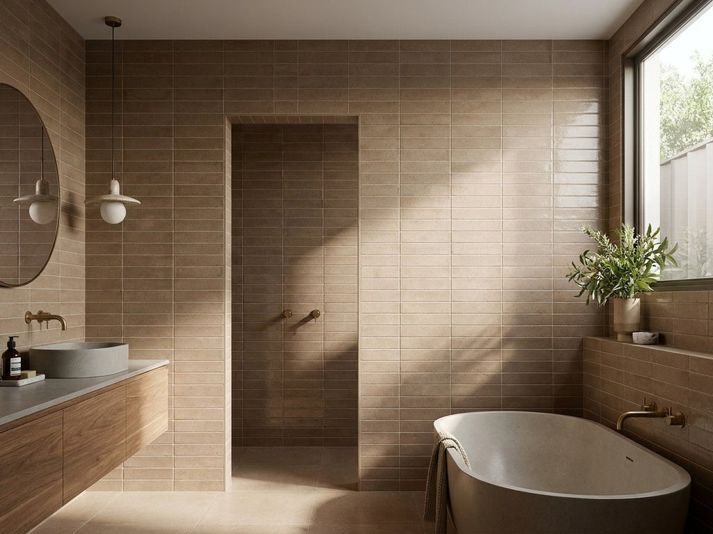 Artcraft Coccio Matt 53x300 tiles in a room
