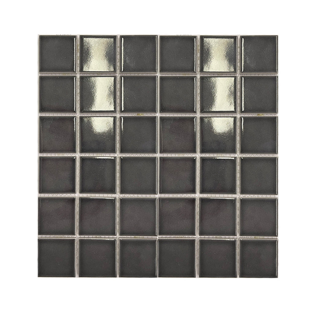 Pool Sorrento Charcoal Gloss 48x48 Mosaic tile