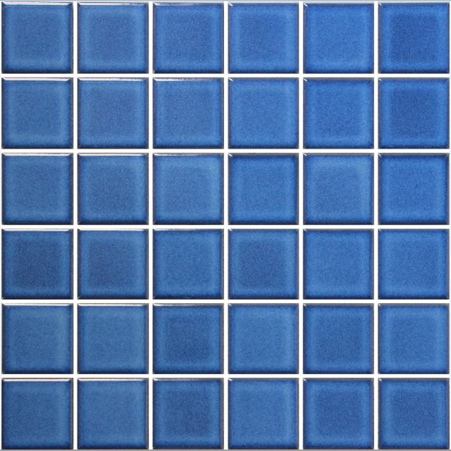 Pool Sorrento Smalt Blue Gloss 48x48 Mosaic tile