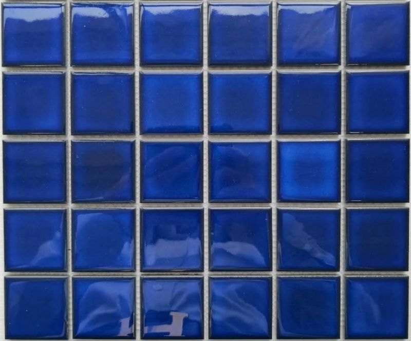 Pool Sorrento Spectrum Blue Gloss 48x48 Mosaic tile