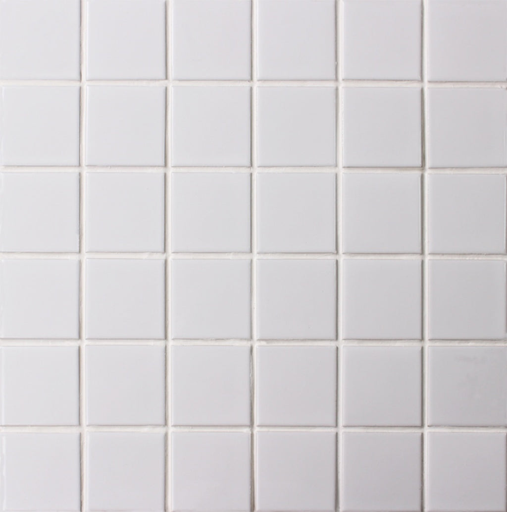 Pool Sorrento White Ice Gloss 48x48 Mosaic tile