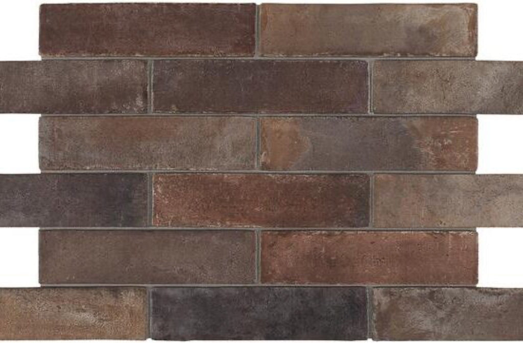 Terramix Marrone Matt 70x280 tiles in a room